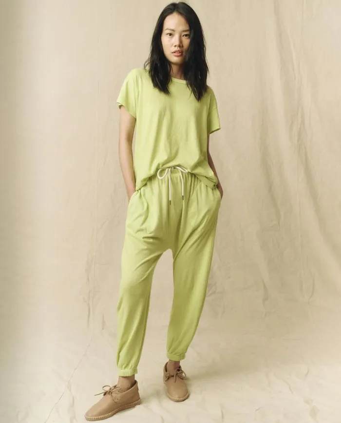 Tops Women039s The Great The Boxy Crew Lime Zest