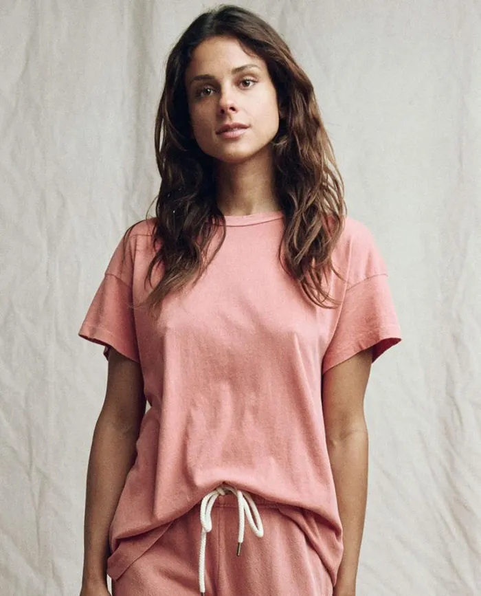 Tops Women039s The Great The Boxy Crew Rose