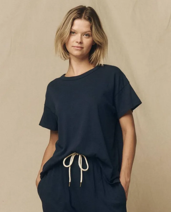 Tops Women039s The Great The Boxy Crew True Navy