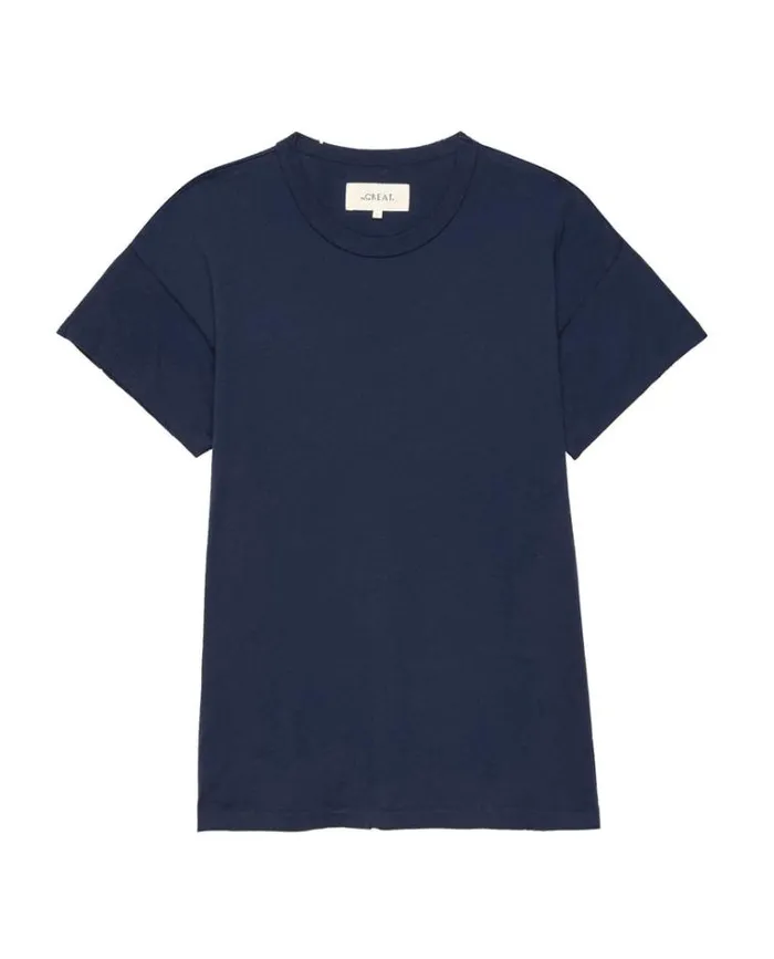 Tops Women039s The Great The Boxy Crew True Navy