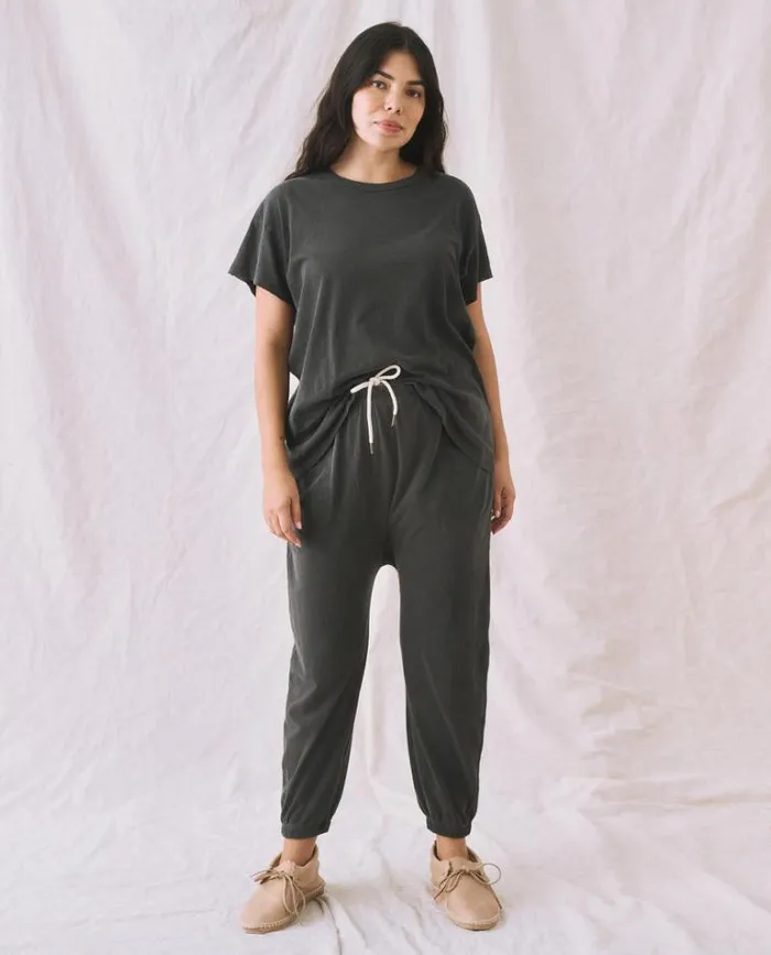 Tops Women039s The Great The Boxy Crew Washed Black