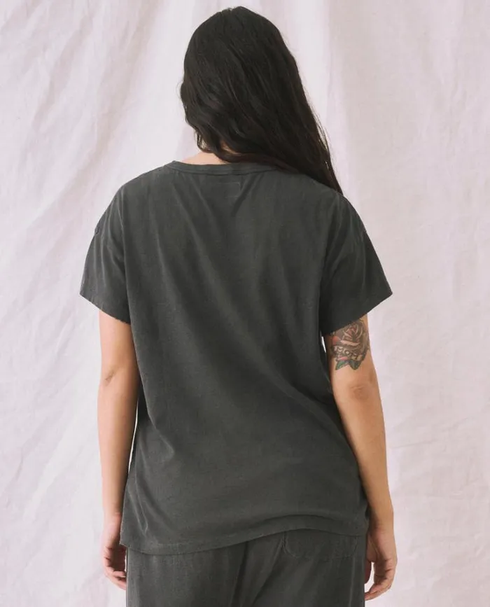 Tops Women039s The Great The Boxy Crew Washed Black