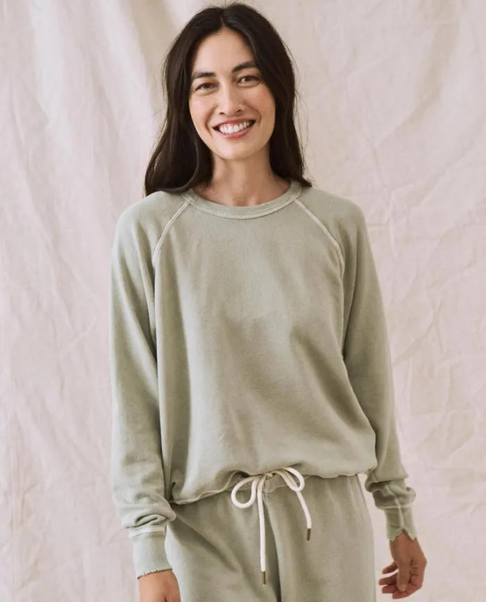 Tops Women039s The Great The College Sweatshirt Seafoam
