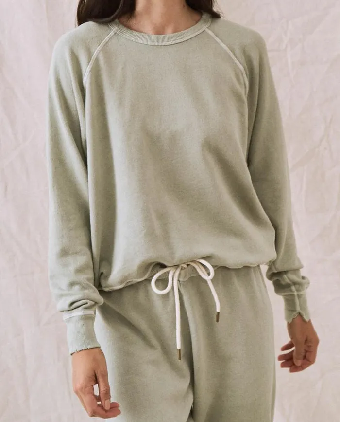 Tops Women039s The Great The College Sweatshirt Seafoam