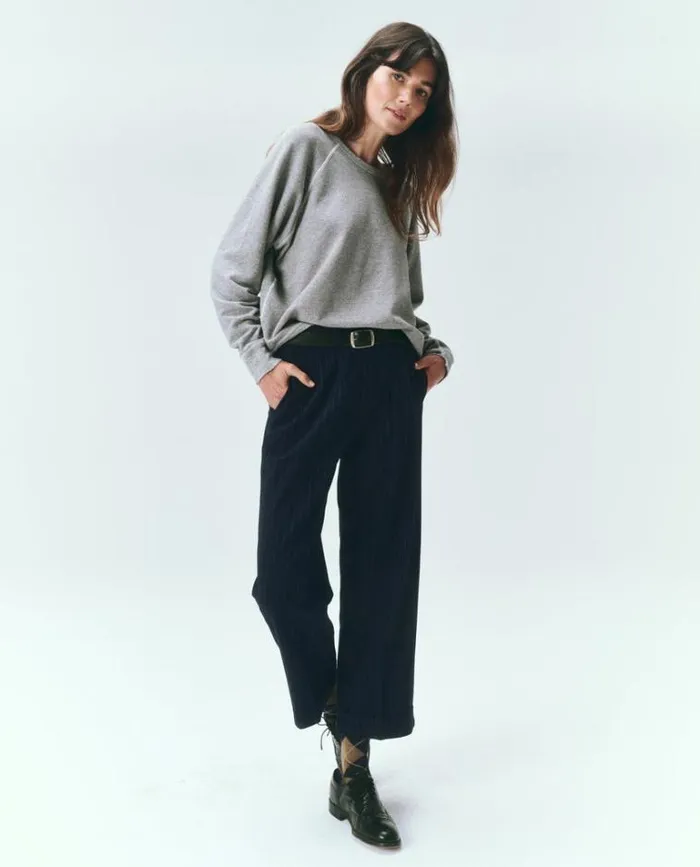 Tops Women039s The Great The College Sweatshirt Varsity Grey