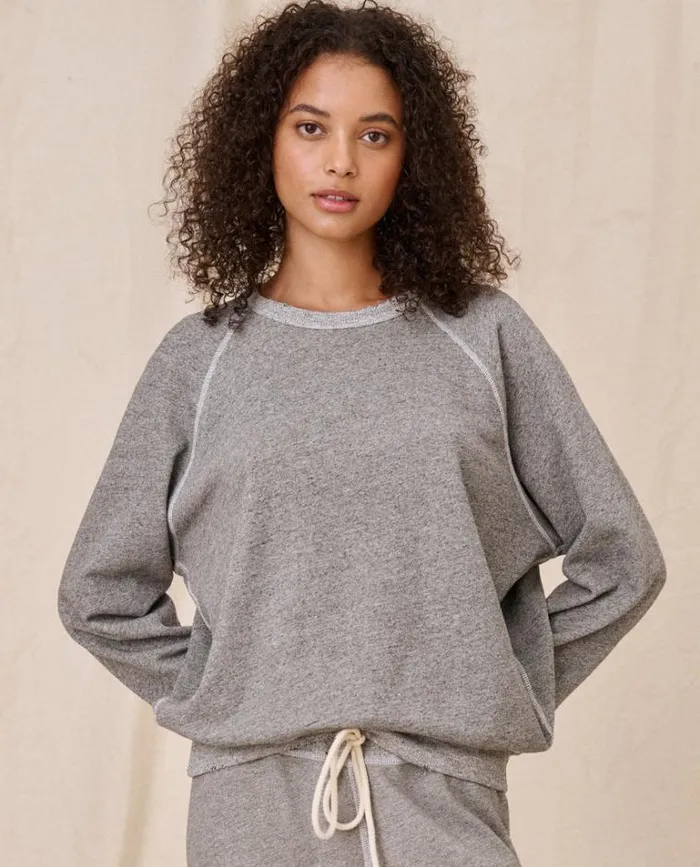 Tops Women039s The Great The College Sweatshirt Varsity Grey