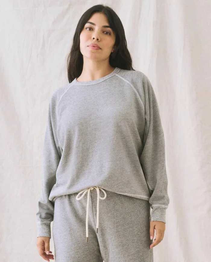 Tops Women039s The Great The College Sweatshirt Varsity Grey