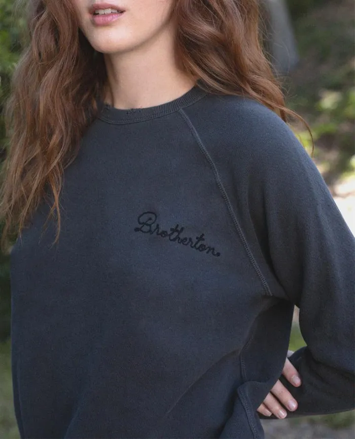 Tops Women039s The Great The College Sweatshirt Washed Black