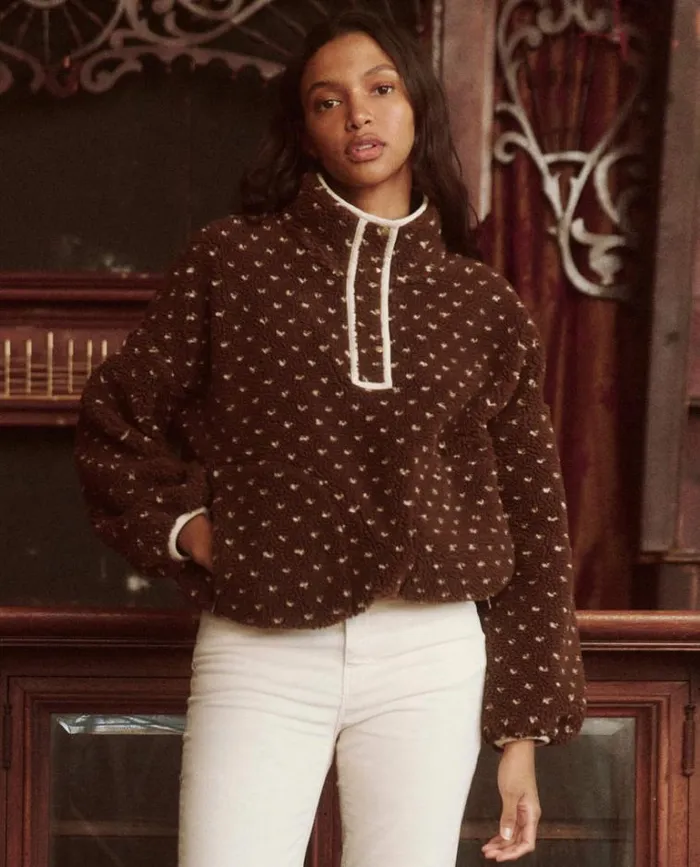 Tops Women039s The Great The Countryside Pullover Hickory With Cream