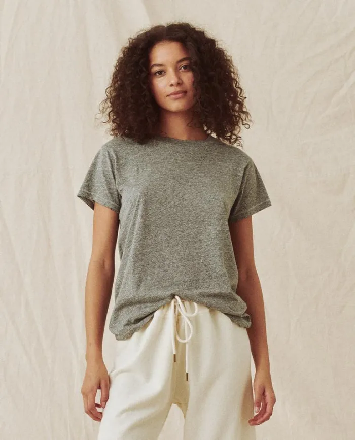 Tops Women039s The Great The Slim Tee Heather Grey