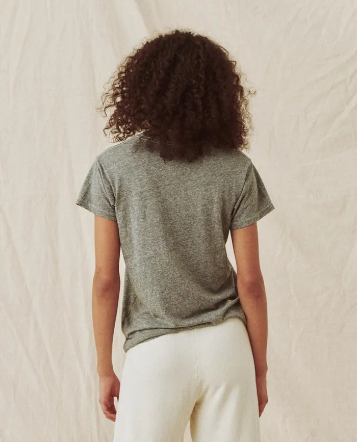 Tops Women039s The Great The Slim Tee Heather Grey