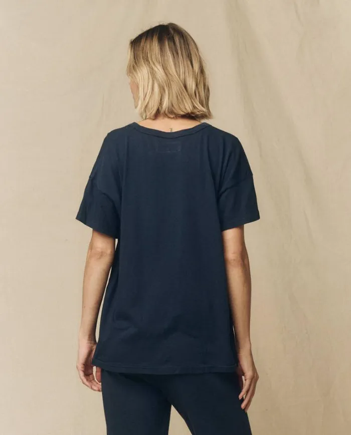 Tops Women039s The Great The UNeck Tee True Navy