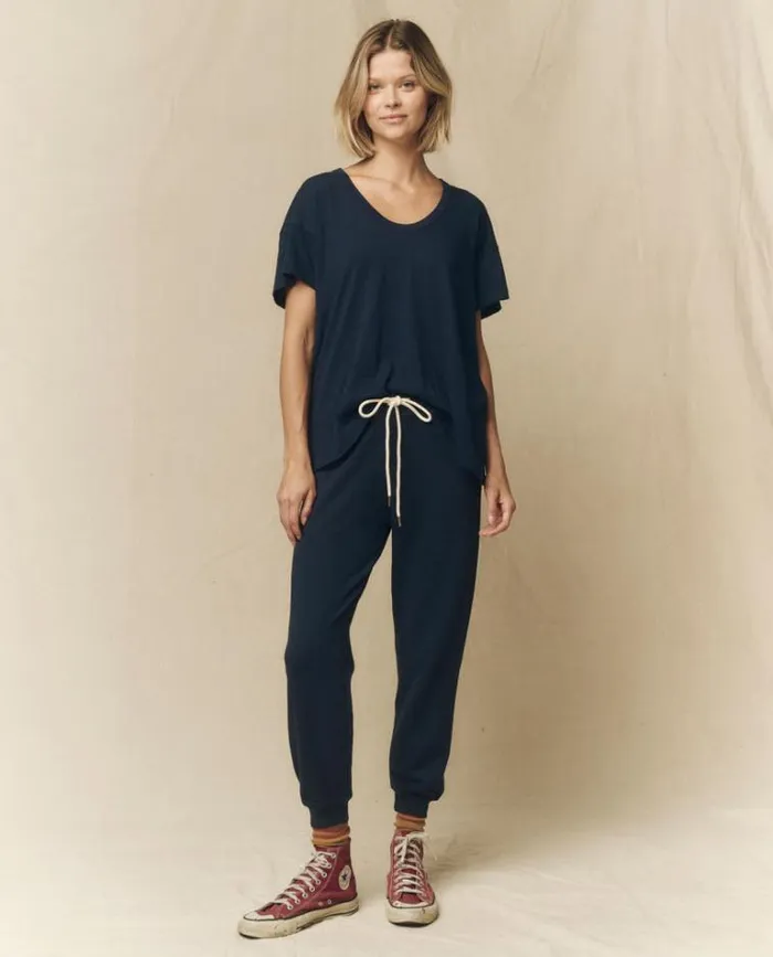 Tops Women039s The Great The UNeck Tee True Navy