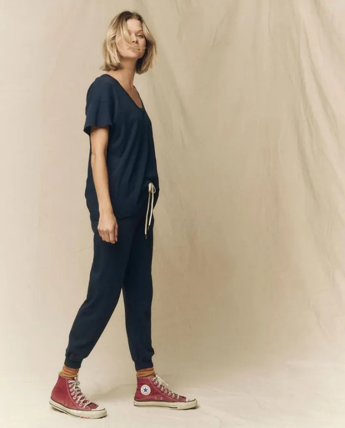 Tops Women039s The Great The UNeck Tee True Navy