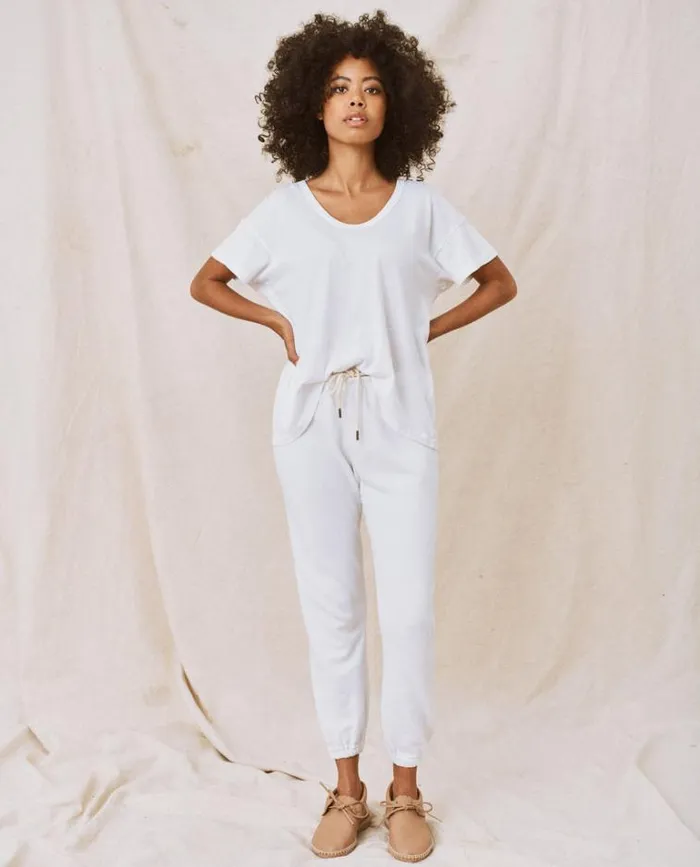 Tops Women039s The Great The UNeck Tee True White
