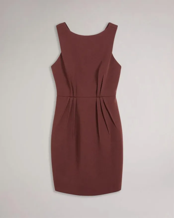 Tulip Skirt Dress Brown Women Ted Baker Clothing