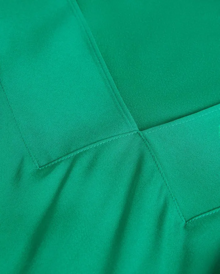 V Neck Bias Cut Midi Dress Medium Green Women Ted Baker Dresses