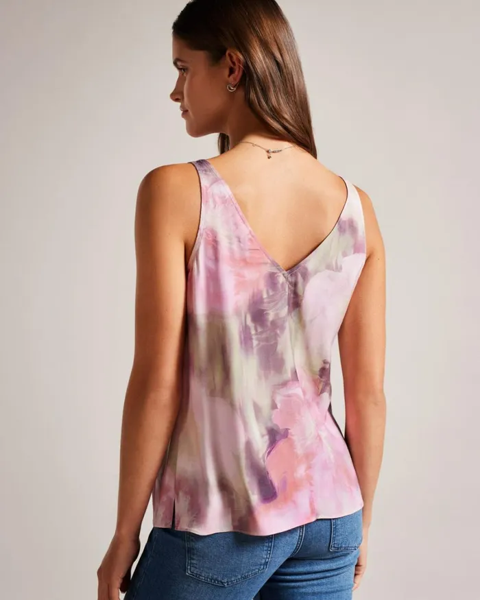 V Neck Cami Top Coral Women Ted Baker Clothing V Neck Cami Top Coral Women Ted Baker Clothing