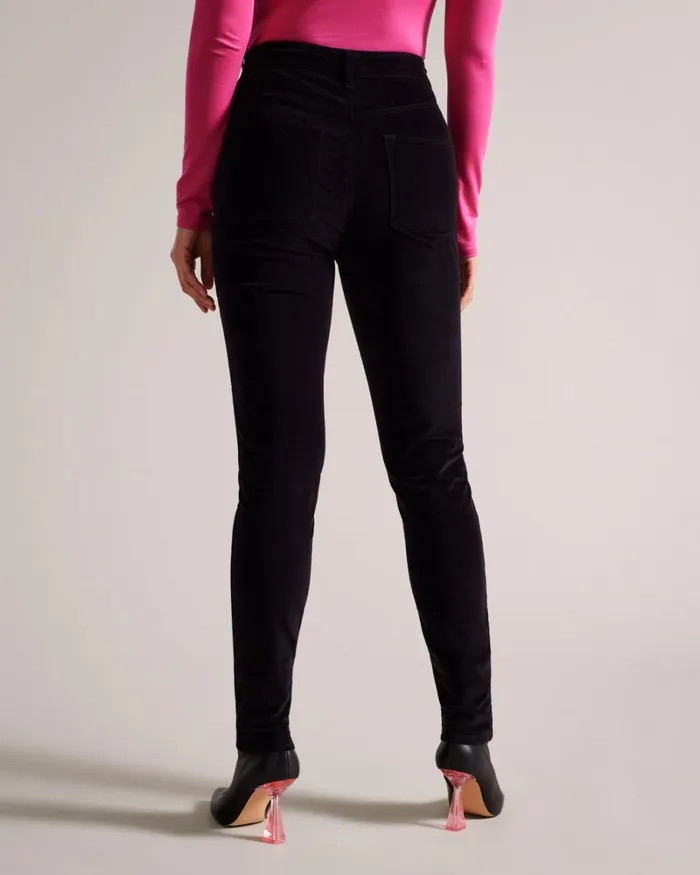 Velvet Skinny Leg Jeans Black Women Ted Baker Clothing Velvet Skinny Leg Jeans Black Women Ted Baker Clothing