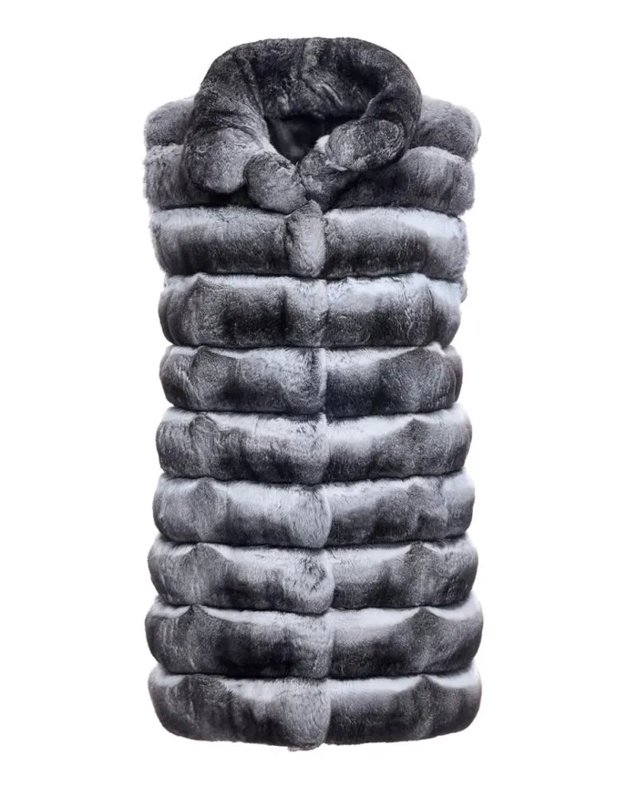 Vests Women039s Maximilian Chinchilla Vest