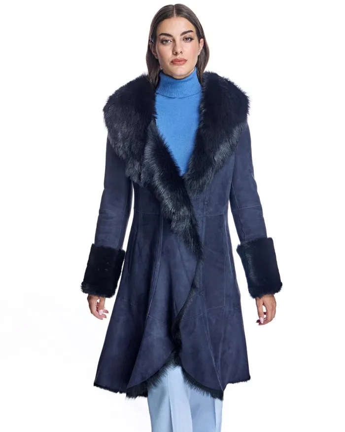 Vests Women039s Maximilian Reversible Shearling Vest