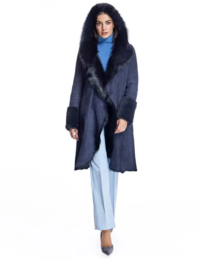 Vests Women039s Maximilian Reversible Shearling Vest