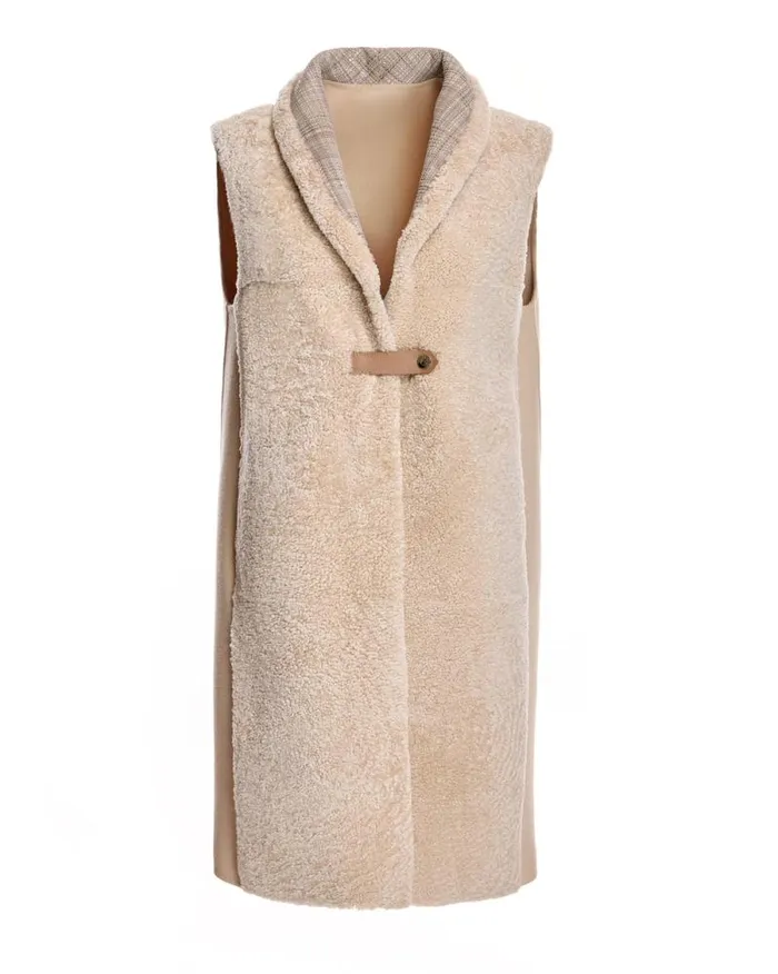 Vests Women039s Maximilian Shearling Lamb Vest