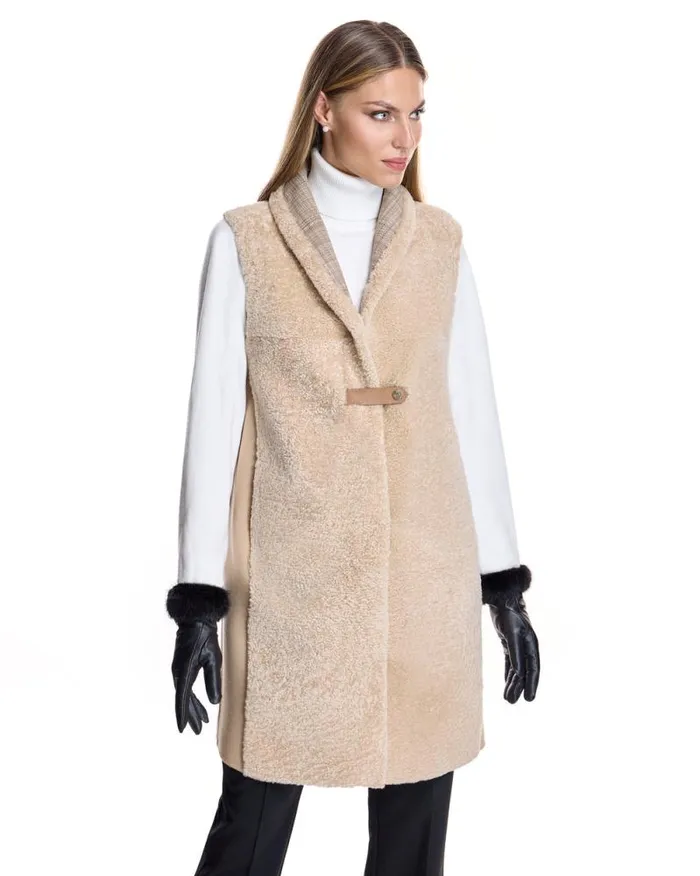 Vests Women039s Maximilian Shearling Lamb Vest