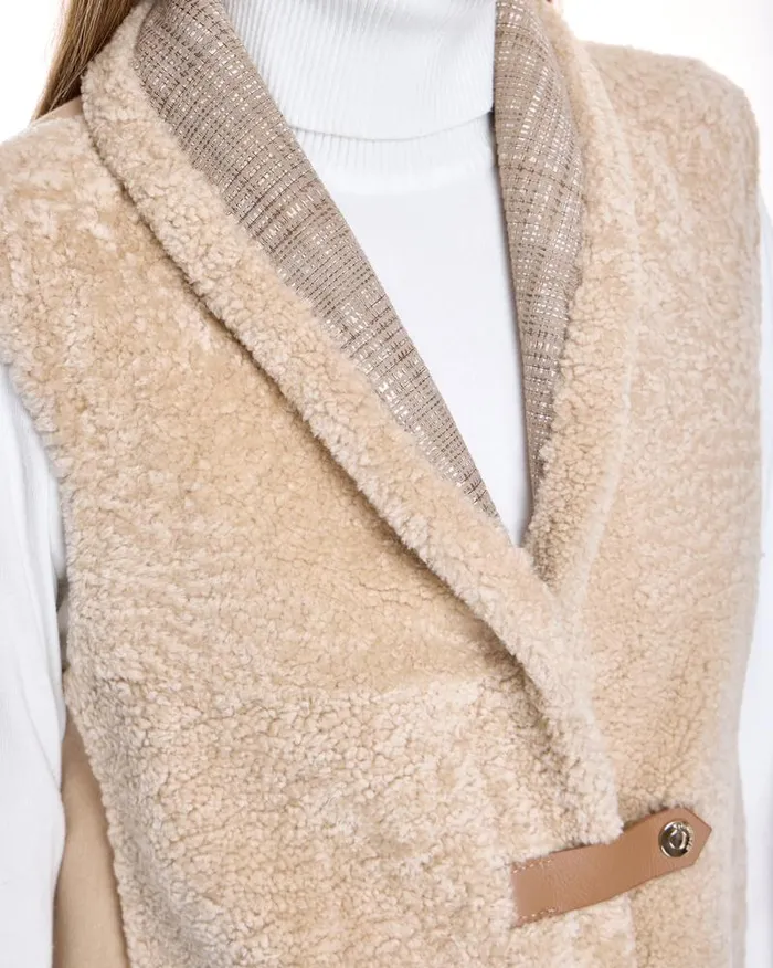 Vests Women039s Maximilian Shearling Lamb Vest