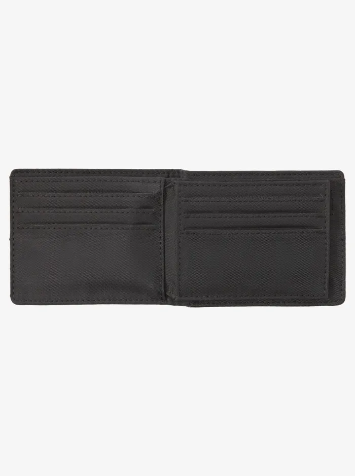 Wallets Men Quiksilver Stitchy TriFold Wallet Black Black Wallets Men Quiksilver Stitchy TriFold Wallet Black Black