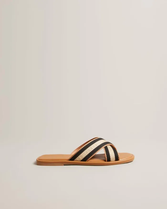 Webbing Strap Sandals Tan Women Ted Baker Sandals and Sliders Webbing Strap Sandals Tan Women Ted Baker Sandals and Sliders