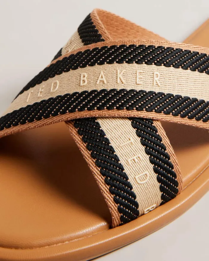 Webbing Strap Sandals Tan Women Ted Baker Sandals and Sliders Webbing Strap Sandals Tan Women Ted Baker Sandals and Sliders