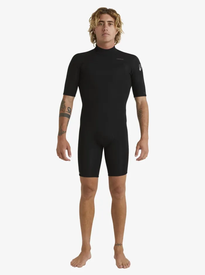 Wetsuits Men Quiksilver 22mm Everyday Sessions Short Sleeve Back Zip Springsuit Black Wetsuits Men Quiksilver 22mm Everyday Sessions Short Sleeve Back Zip Springsuit Black