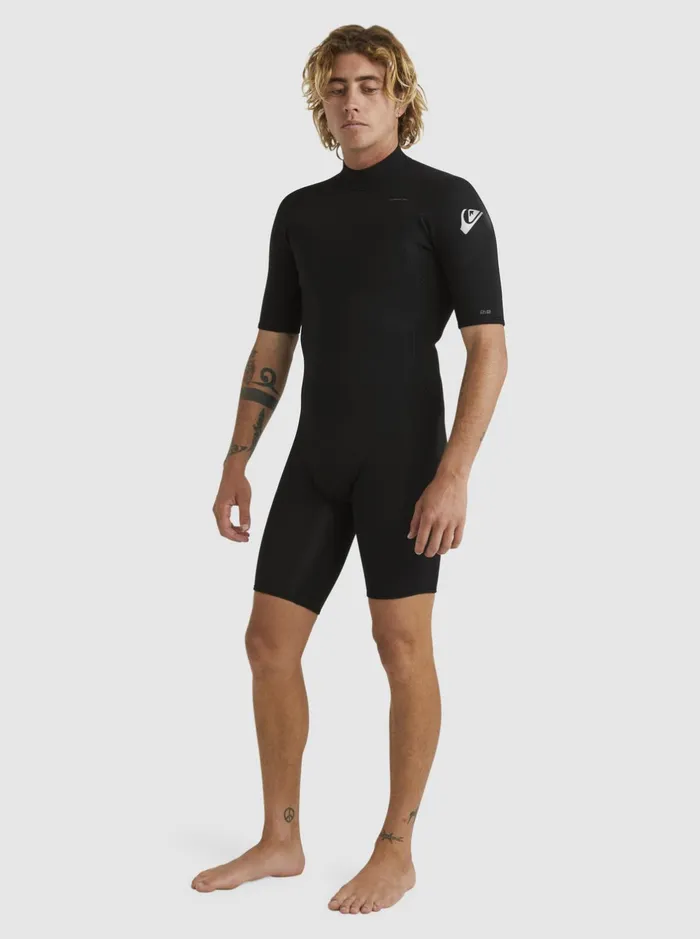 Wetsuits Men Quiksilver 22mm Everyday Sessions Short Sleeve Back Zip Springsuit Black Wetsuits Men Quiksilver 22mm Everyday Sessions Short Sleeve Back Zip Springsuit Black