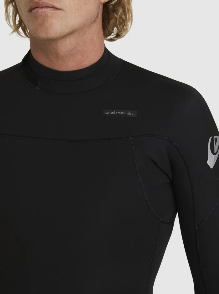 Wetsuits Men Quiksilver 32 Everyday Sessions Back Zip Wetsuit Black Wetsuits Men Quiksilver 32 Everyday Sessions Back Zip Wetsuit Black