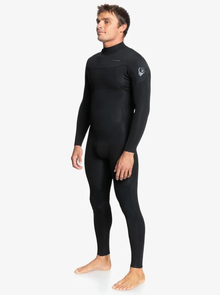 Wetsuits Men Quiksilver 43 Everyday Sessions Back Zip Wetsuit Black Wetsuits Men Quiksilver 43 Everyday Sessions Back Zip Wetsuit Black
