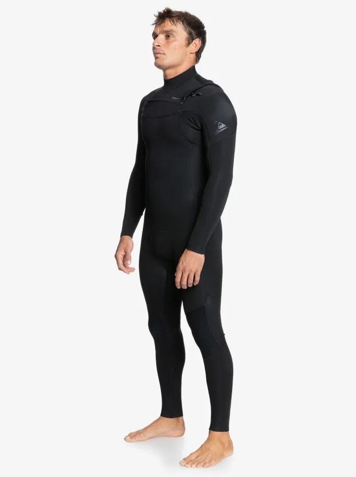Wetsuits Men Quiksilver 43 Everyday Sessions Chest Zip Wetsuit Black Wetsuits Men Quiksilver 43 Everyday Sessions Chest Zip Wetsuit Black
