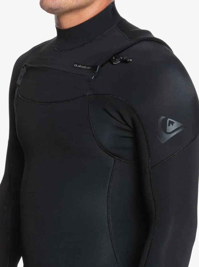 Wetsuits Men Quiksilver 43 Everyday Sessions Chest Zip Wetsuit Black Wetsuits Men Quiksilver 43 Everyday Sessions Chest Zip Wetsuit Black