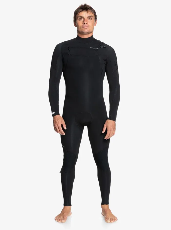 Wetsuits Men Quiksilver 43mm Everyday Sessions Chest Zip Wetsuit Black