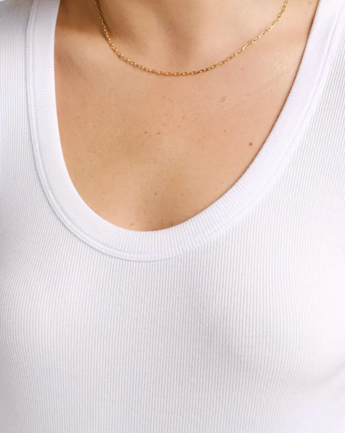 Women All Tops TravisMathew COME ALIVE CLOUD RIBBED TOP White