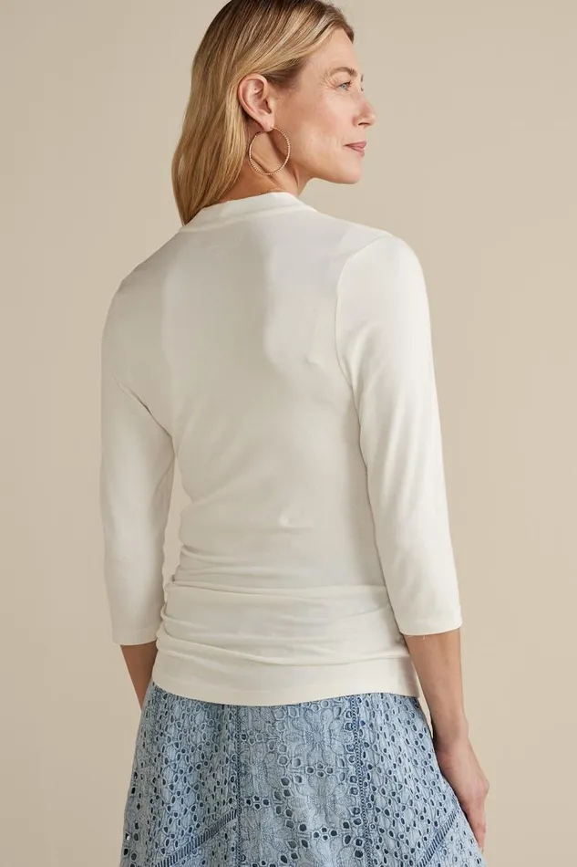 Women Alondra Knit Top I Green Milieu Soft Surroundings Tops Women Alondra Knit Top I Green Milieu Soft Surroundings Tops