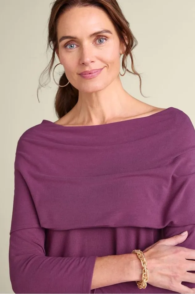 Women B039call Knit Tunic Damson Soft Surroundings Tops Women B039call Knit Tunic Damson Soft Surroundings Tops