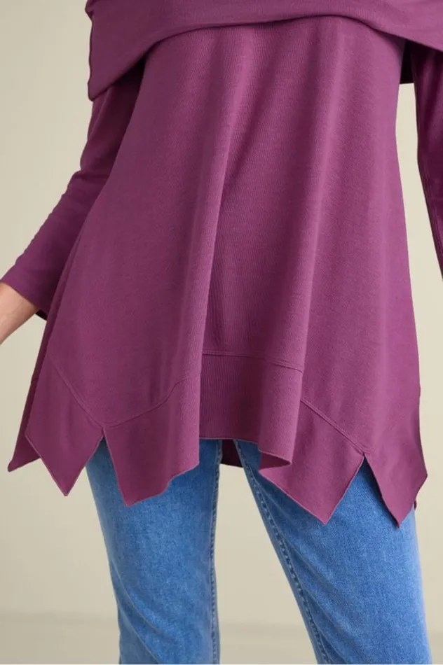 Women B039call Knit Tunic Damson Soft Surroundings Tops Women B039call Knit Tunic Damson Soft Surroundings Tops