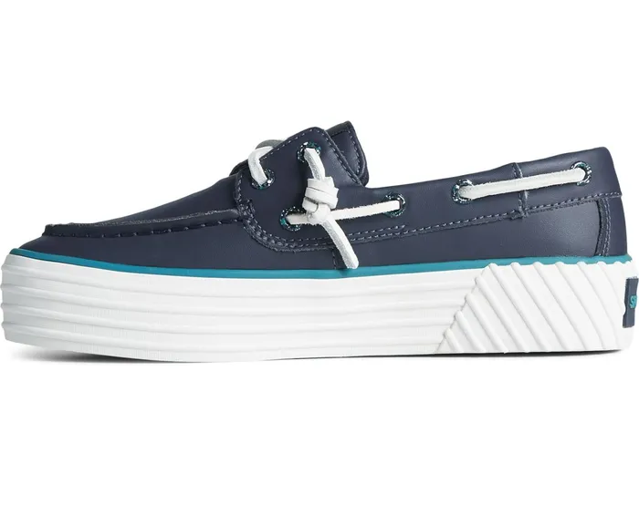 Women Bahama 20 Leather Platform Sneaker Navy Sperry Sneakers Women Bahama 20 Leather Platform Sneaker Navy Sperry Sneakers