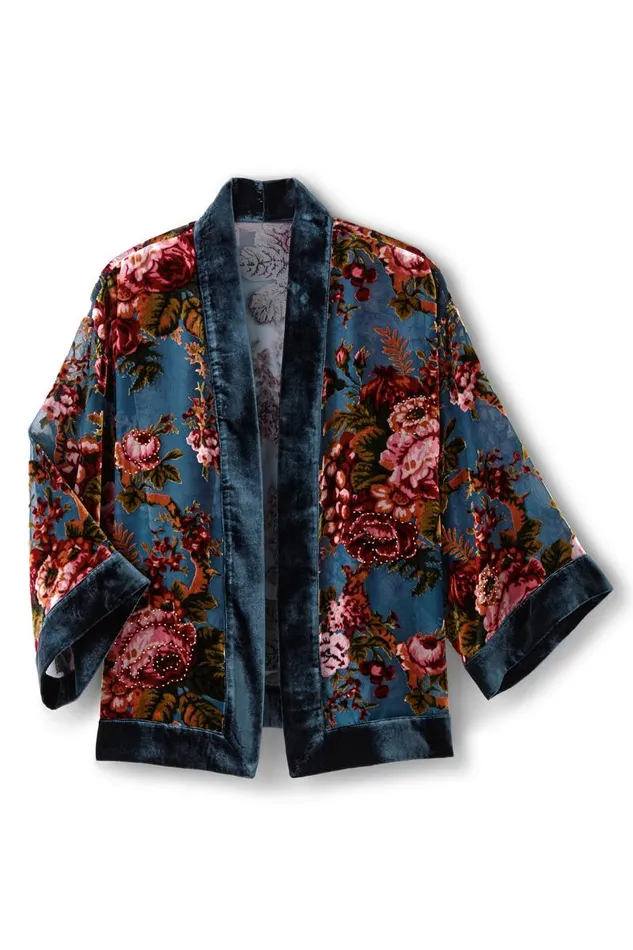 Women Bercy Velvet Topper Rose Garden Burnout Soft Surroundings Toppers Women Bercy Velvet Topper Rose Garden Burnout Soft Surroundings Toppers