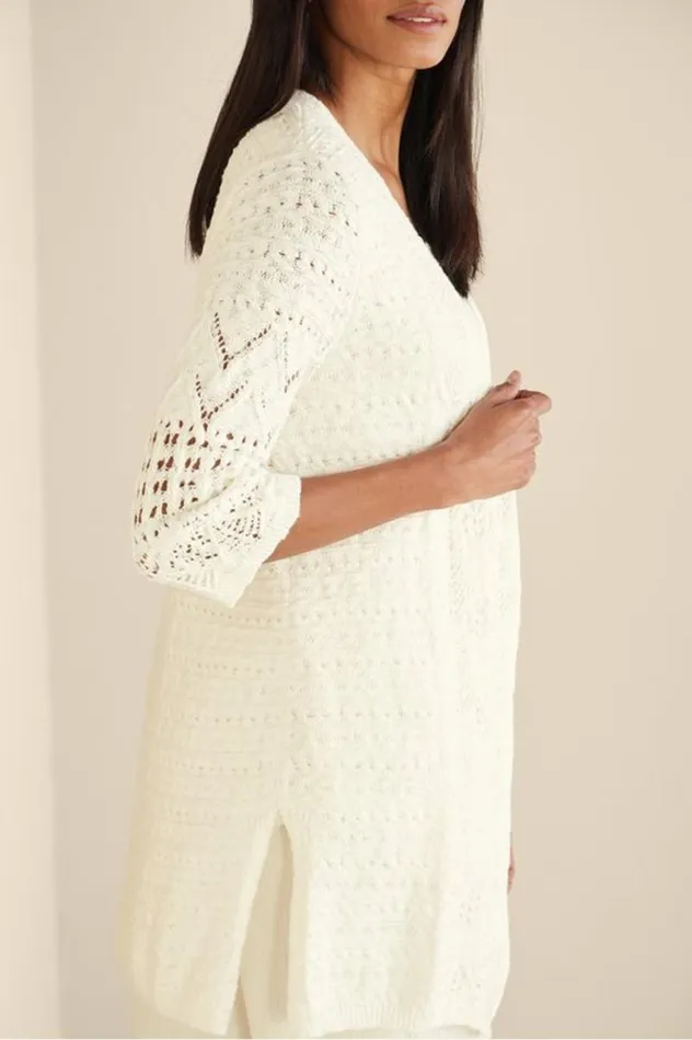 Women Calistoga Pointelle Cardigan Green Milieu Soft Surroundings Tops Women Calistoga Pointelle Cardigan Green Milieu Soft Surroundings Tops