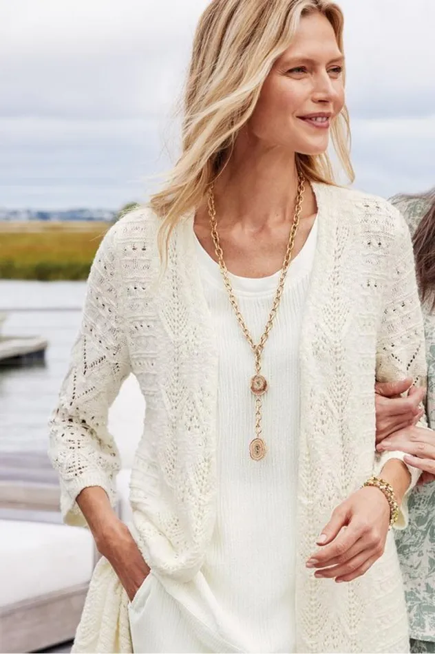 Women Calistoga Pointelle Cardigan Green Milieu Soft Surroundings Tops Women Calistoga Pointelle Cardigan Green Milieu Soft Surroundings Tops