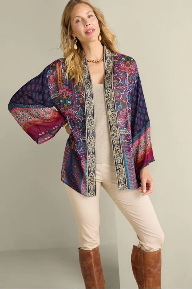 Women Cindra Topper Autumnal Patchwork Multi Soft Surroundings Toppers