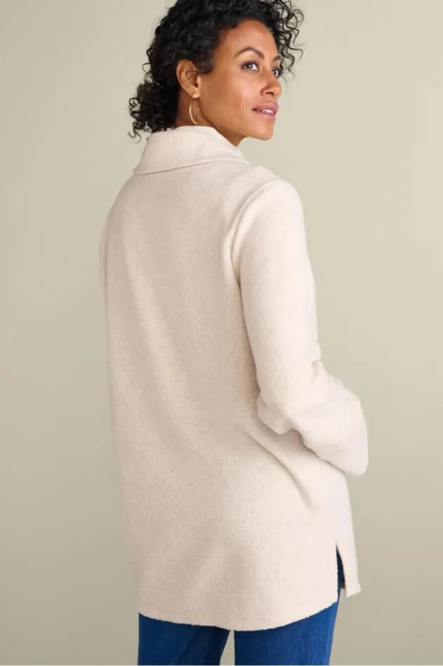 Women Cozy Boyfriend Shirt Soft Taupe Heather Soft Surroundings Tops Women Cozy Boyfriend Shirt Soft Taupe Heather Soft Surroundings Tops