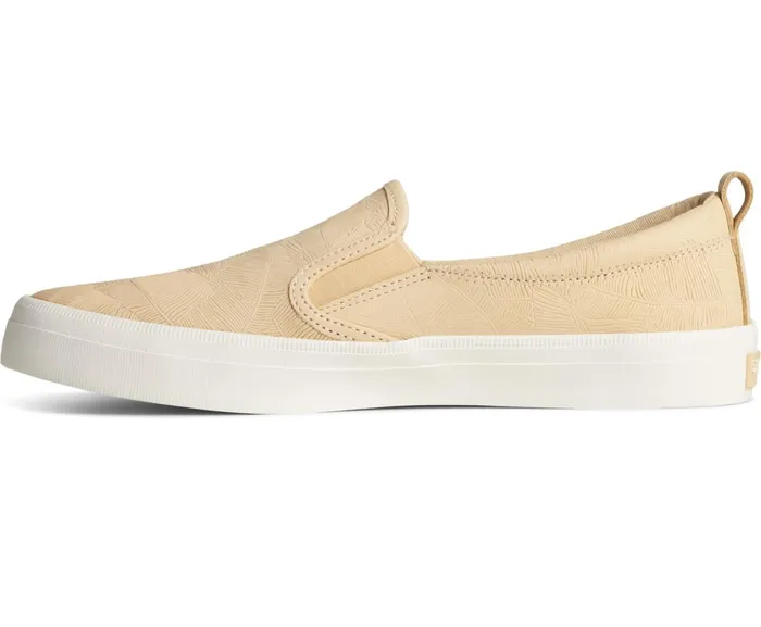 Women Crest Leather Palm Embossed Slip On Sneaker Chamomile Sperry Sneakers Women Crest Leather Palm Embossed Slip On Sneaker Chamomile Sperry Sneakers